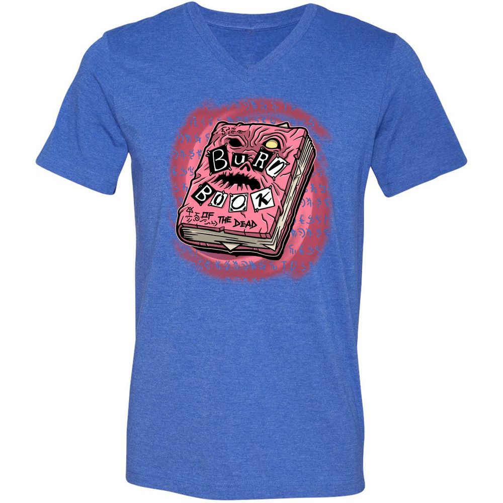 Unisex V-Neck T-Shirt - UJ1MMAWD - Heather True Royal - 14