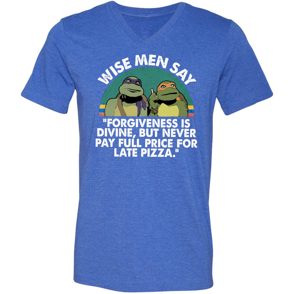 Unisex V-Neck T-Shirt - JET29G31 - Heather True Royal - 14