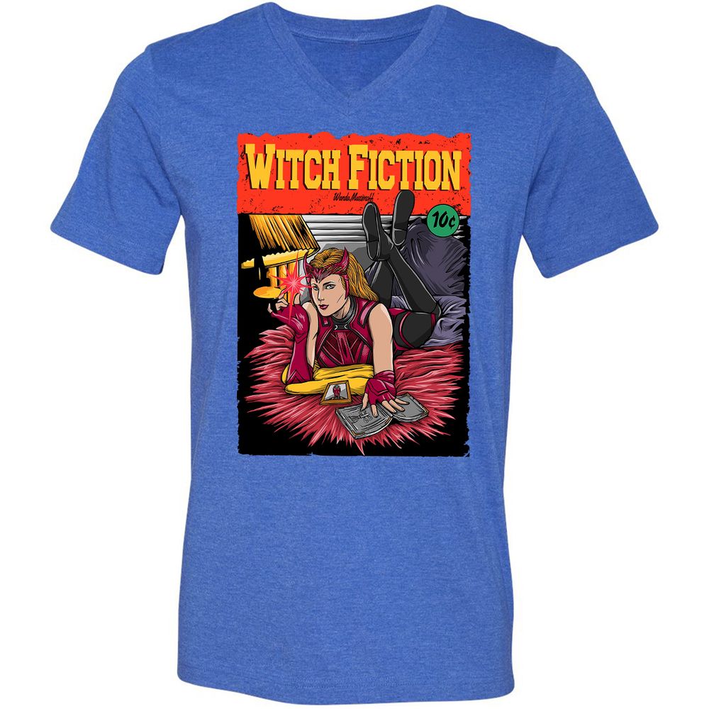 Unisex V-Neck T-Shirt - AELXATWA - Heather True Royal - 14