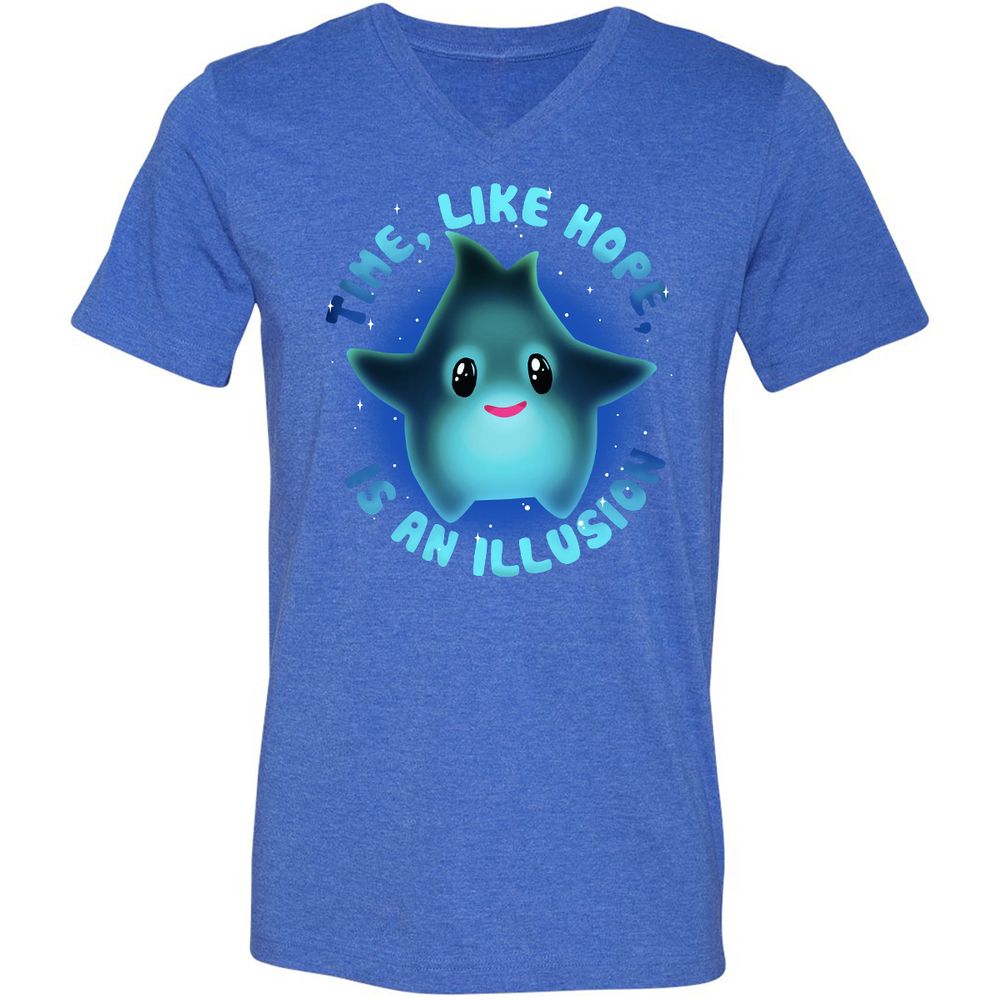 Unisex V-Neck T-Shirt - 86VDM62S - Heather True Royal - 14