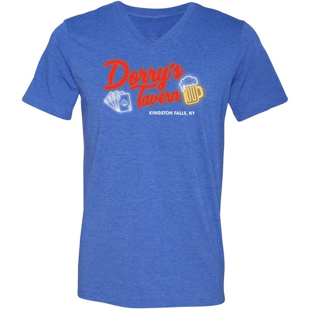 Unisex V-Neck T-Shirt - PC9P1QZC - Heather True Royal - 14