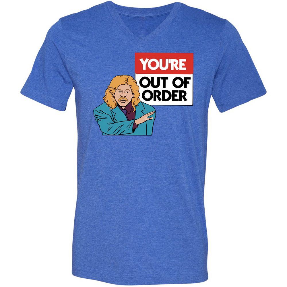 Unisex V-Neck T-Shirt - WUT31Q3H - Heather True Royal - 14