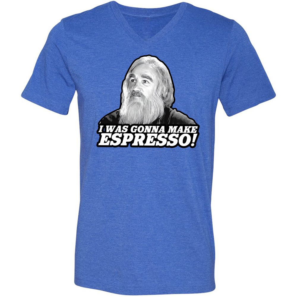 Unisex V-Neck T-Shirt - 34C86UGB - Heather True Royal - 14