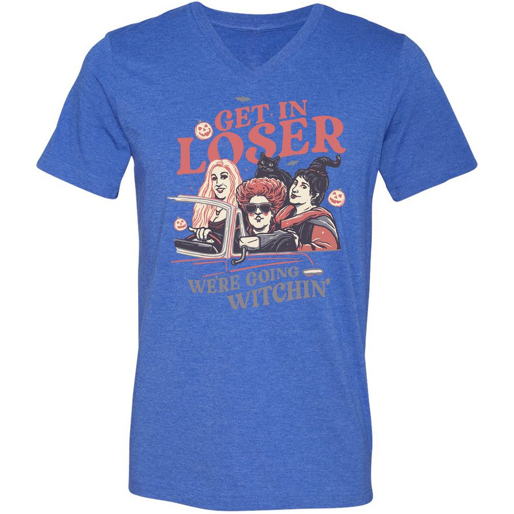 Unisex V-Neck T-Shirt - L7RGBHWS - Heather True Royal - 14