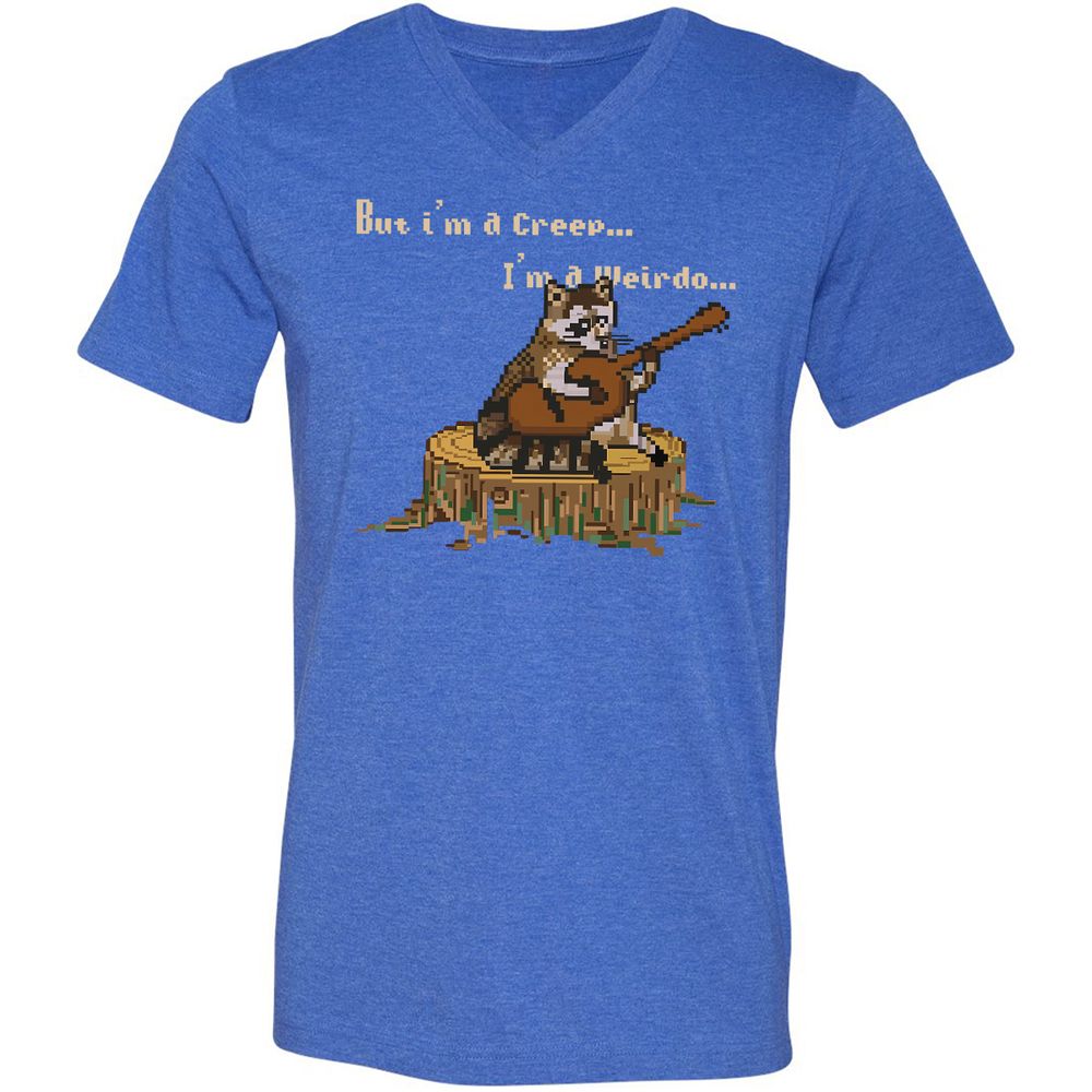 Unisex V-Neck T-Shirt - 2FPJPD3M - Heather True Royal - 14