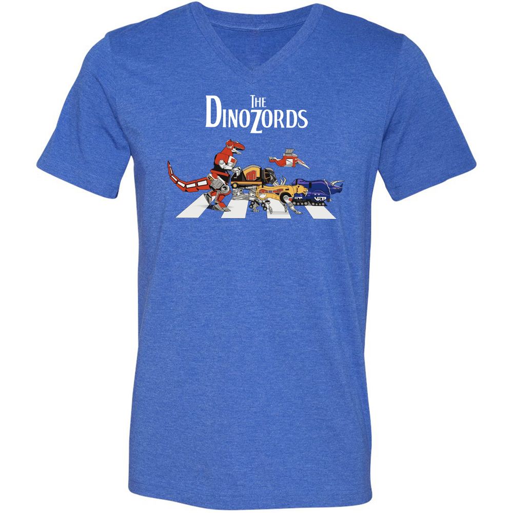 Unisex V-Neck T-Shirt - R5CUXNZS - Heather True Royal - 14