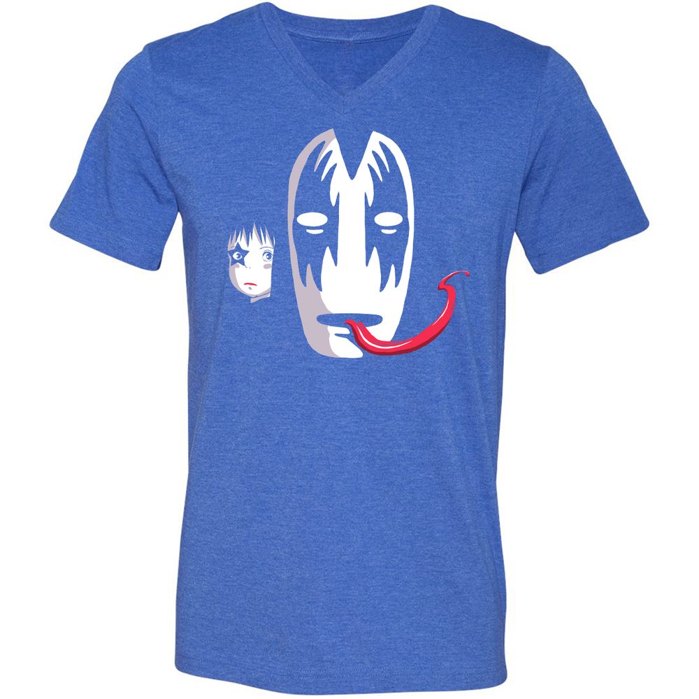 Unisex V-Neck T-Shirt - MSY57BFP - Heather True Royal - 14