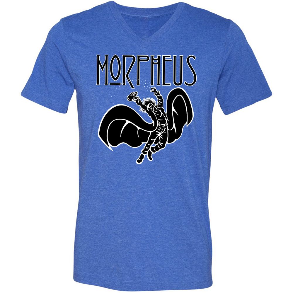 Unisex V-Neck T-Shirt - DQRNGAAU - Heather True Royal - 14