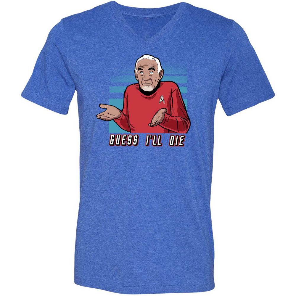 Unisex V-Neck T-Shirt - R2EXTKL5 - Heather True Royal - 14