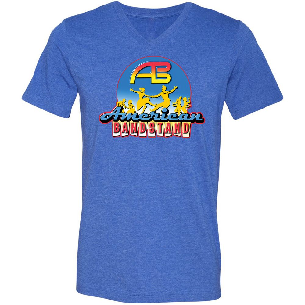 Unisex V-Neck T-Shirt - GDMN6TPM - Heather True Royal - 14