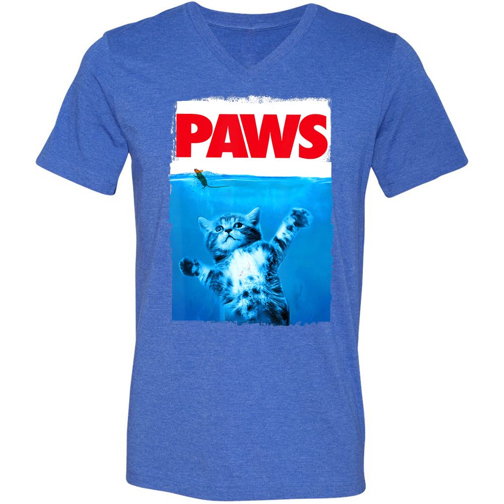 Unisex V-Neck T-Shirt - WRN42W1T - Heather True Royal - 14