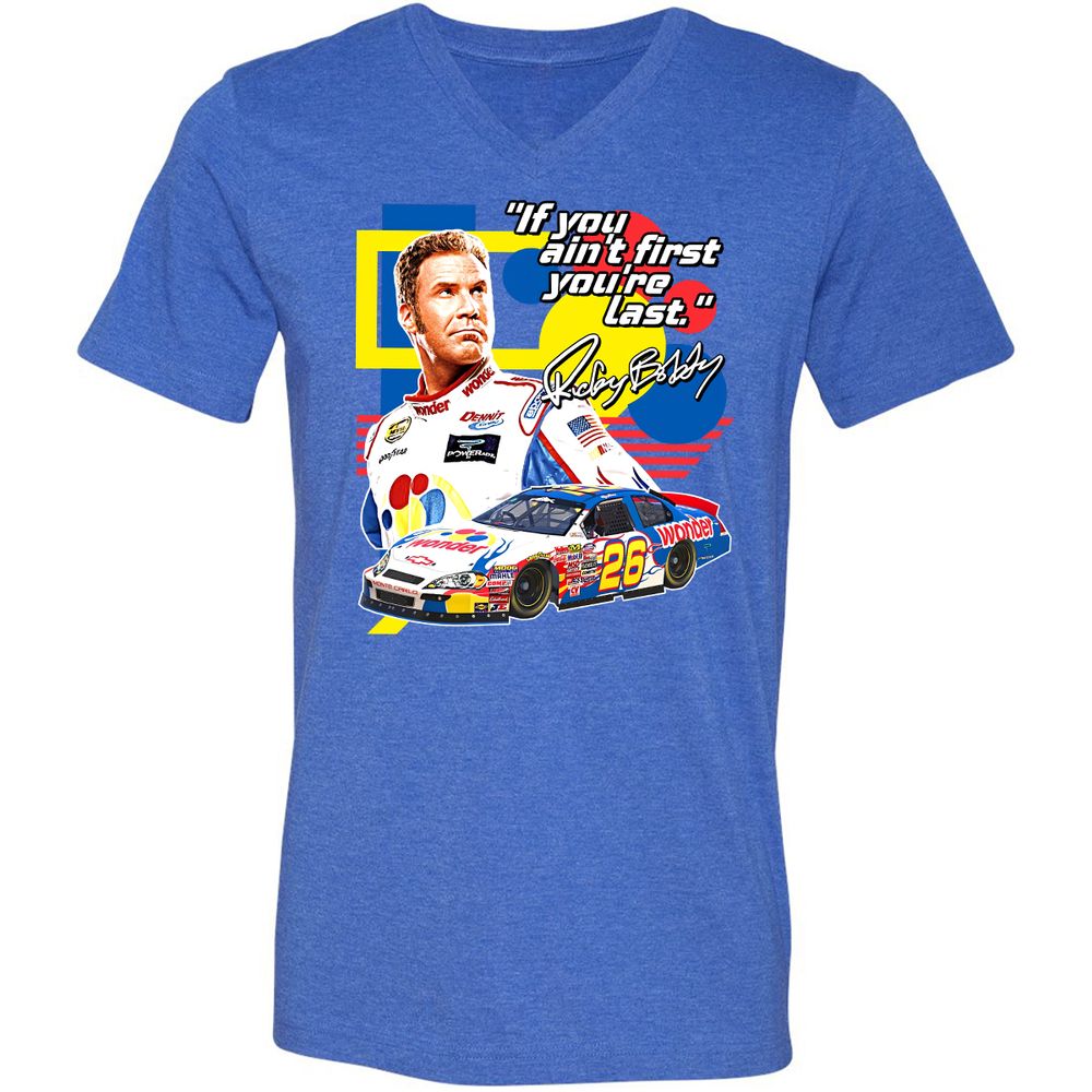 Unisex V-Neck T-Shirt - W6K25PGW - Heather True Royal - 14