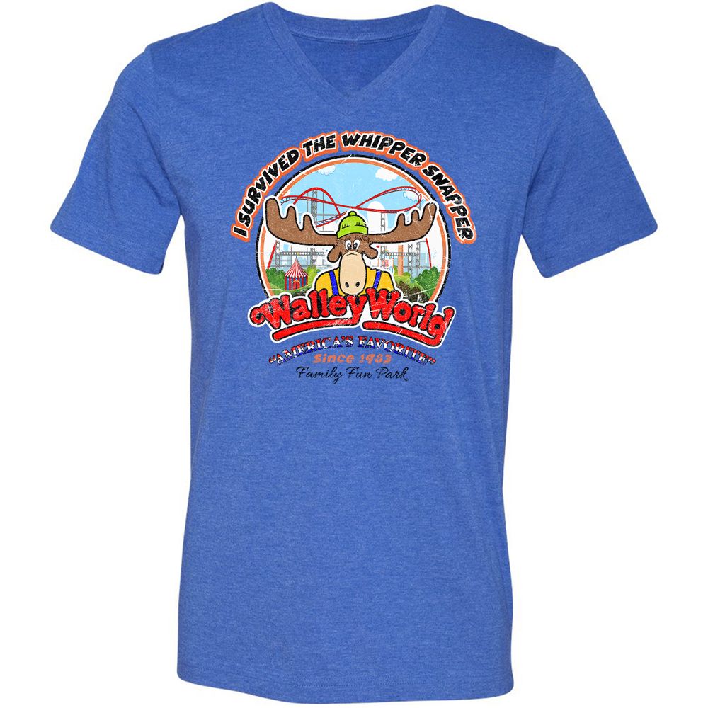 Unisex V-Neck T-Shirt - YSTU98LK - Heather True Royal - 14