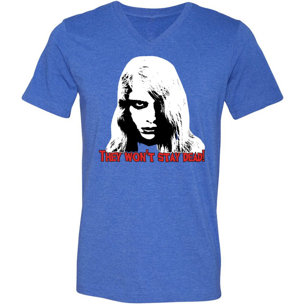 Unisex V-Neck T-Shirt - ADR69PNJ - Heather True Royal - 14