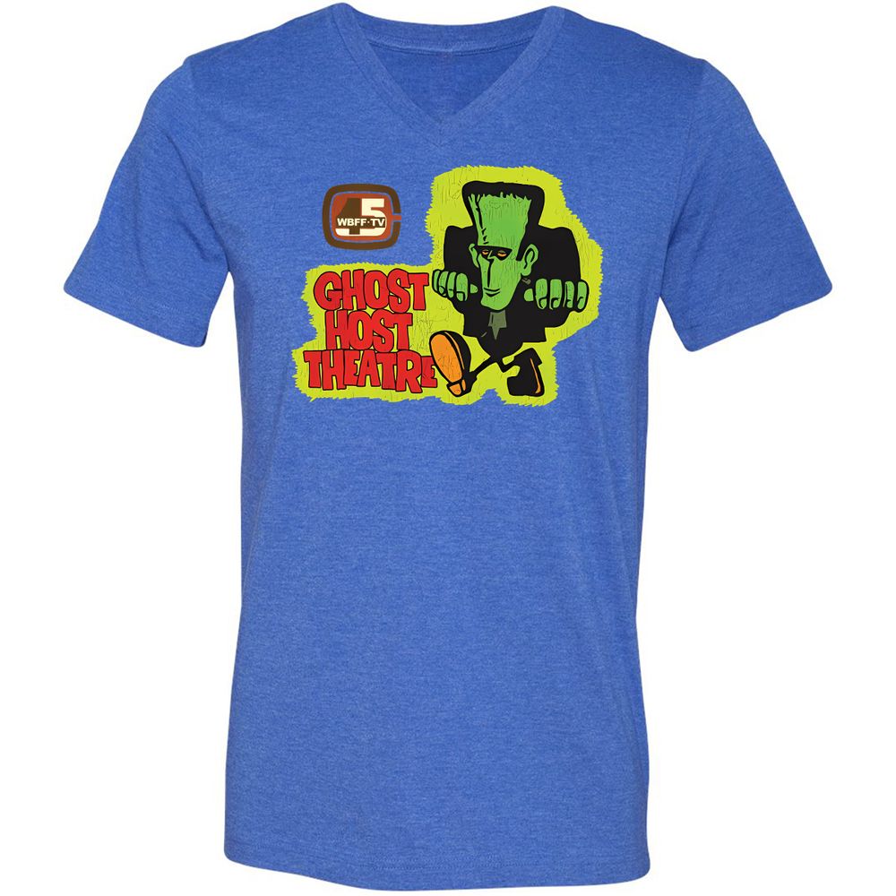 Unisex V-Neck T-Shirt - R1Z1YARD - Heather True Royal - 14