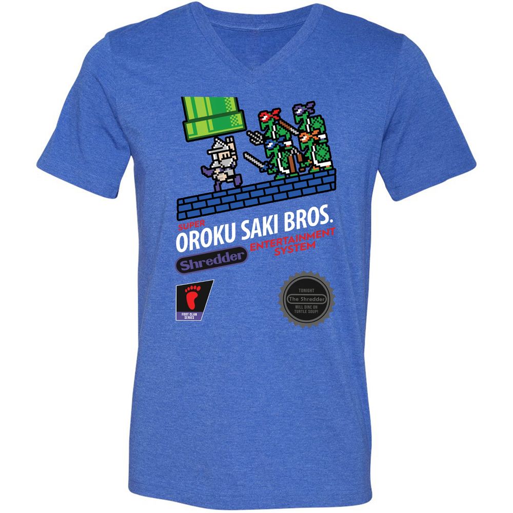 Unisex V-Neck T-Shirt - GQ11JWZG - Heather True Royal - 14