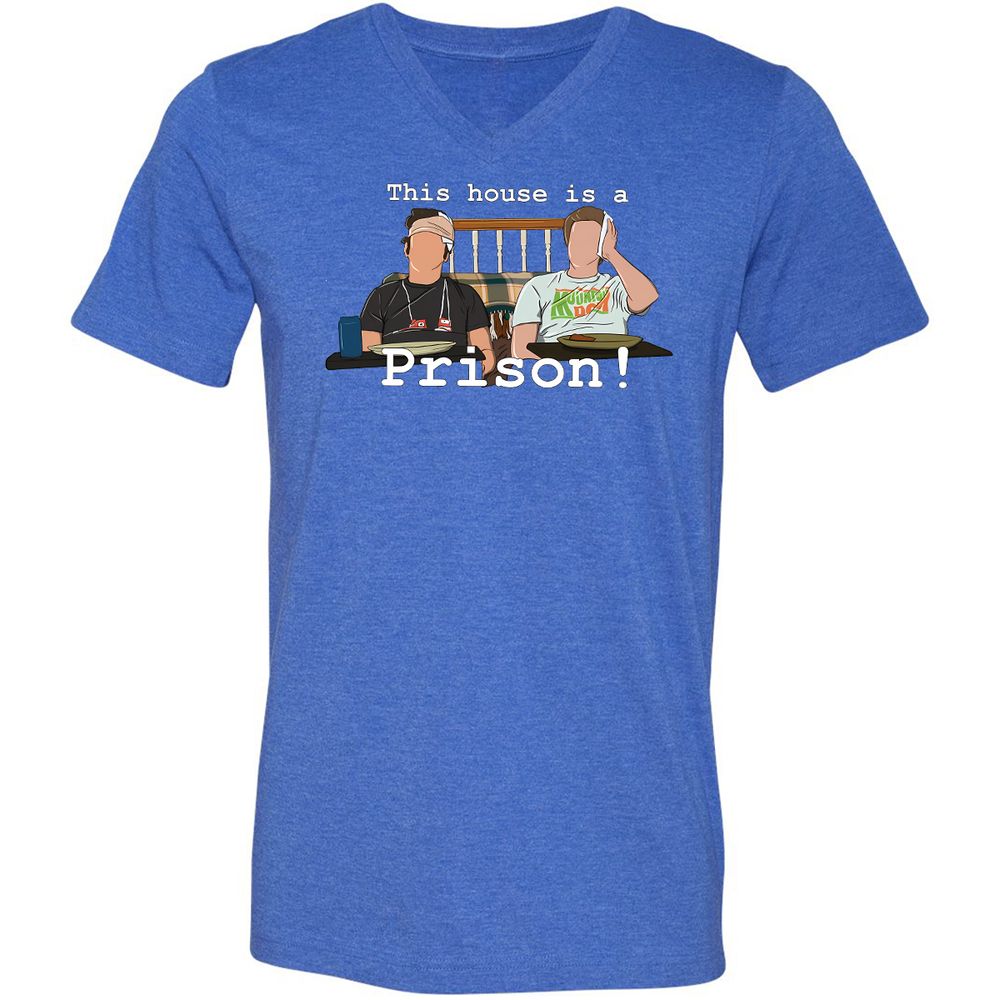 Unisex V-Neck T-Shirt - 2W476TUU - Heather True Royal - 14