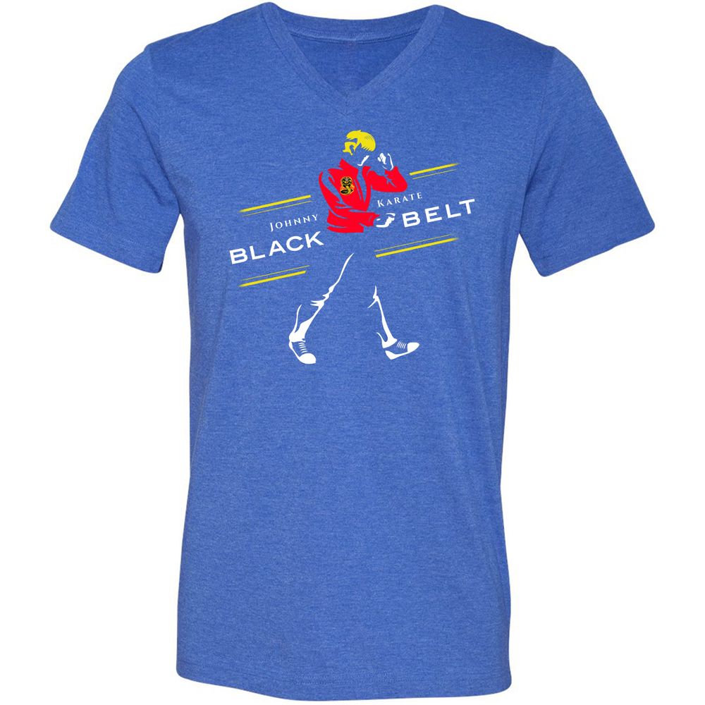 Unisex V-Neck T-Shirt - SC6GEA74 - Heather True Royal - 14