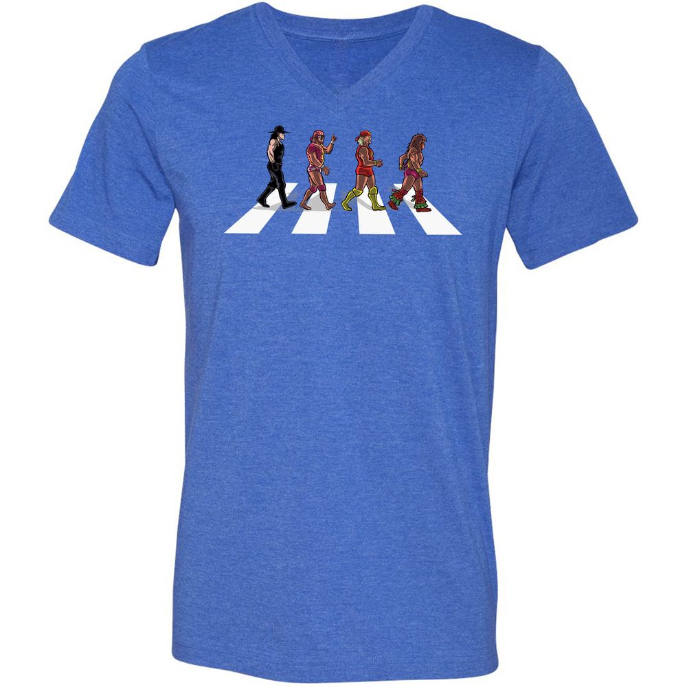 Unisex V-Neck T-Shirt - WER48311 - Heather True Royal - 14