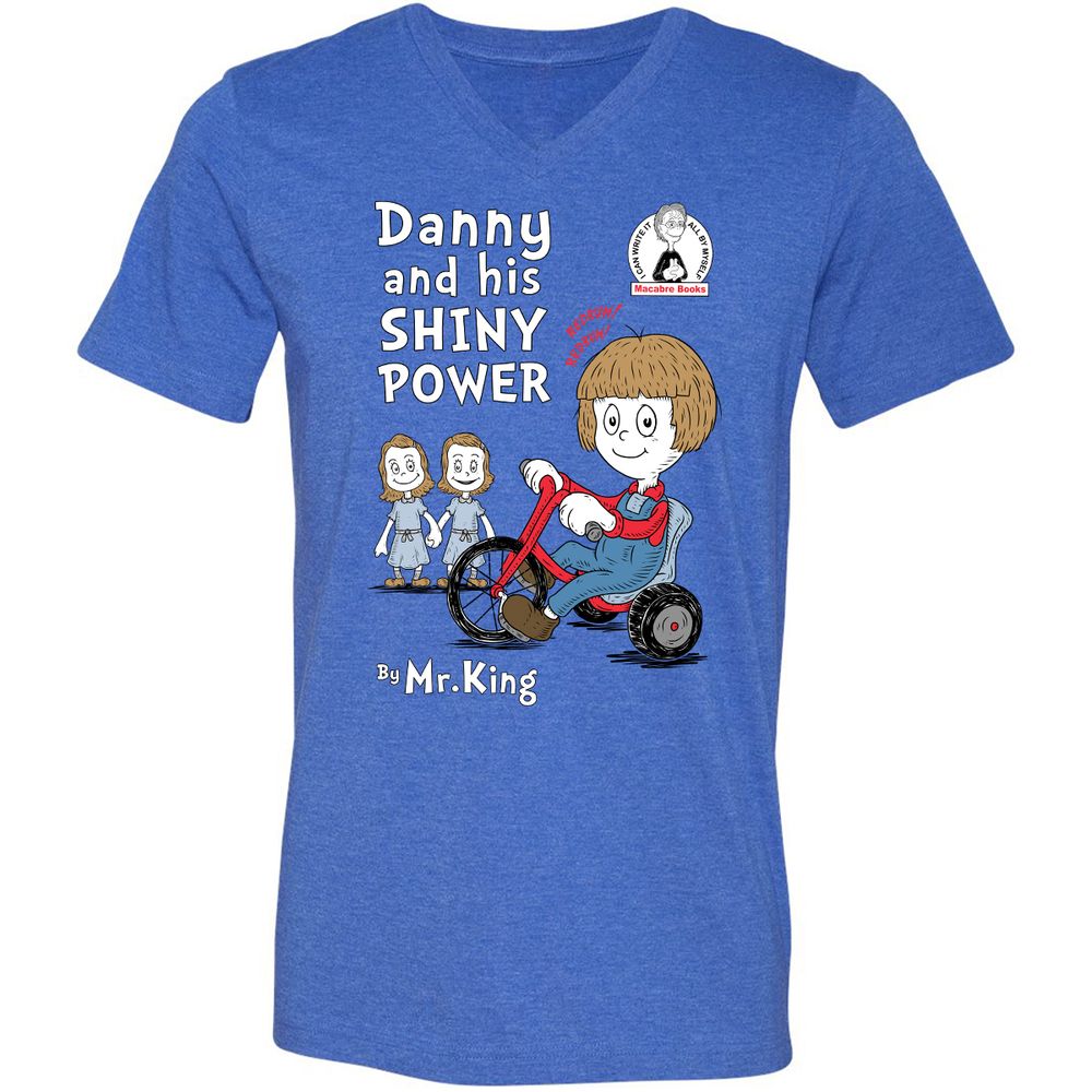 Unisex V-Neck T-Shirt - UXAYNK9B - Heather True Royal - 14