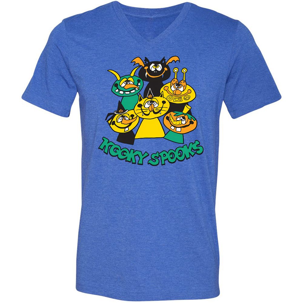 Unisex V-Neck T-Shirt - JLYMCV2T - Heather True Royal - 14