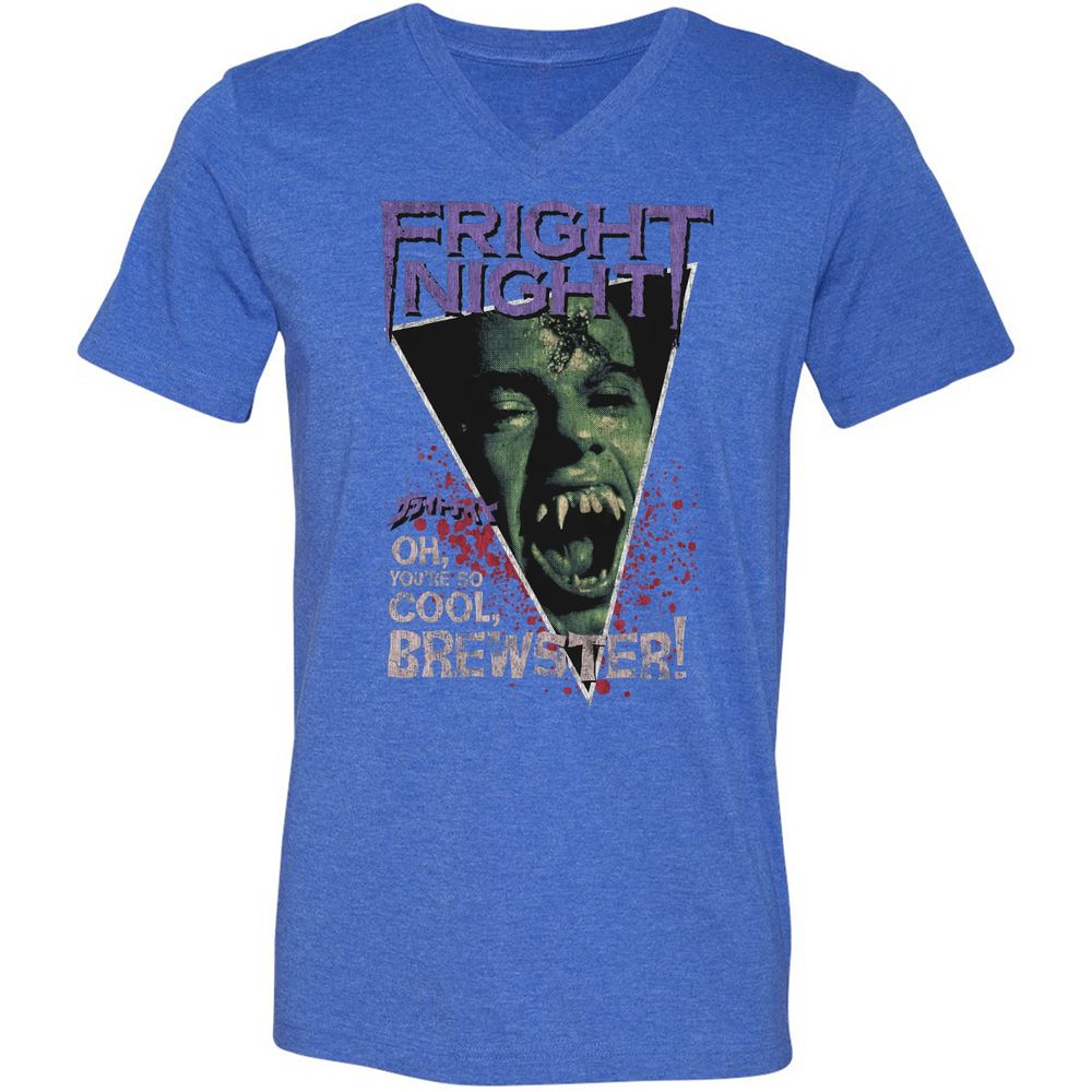 Unisex V-Neck T-Shirt - P46LCXEX - Heather True Royal - 14