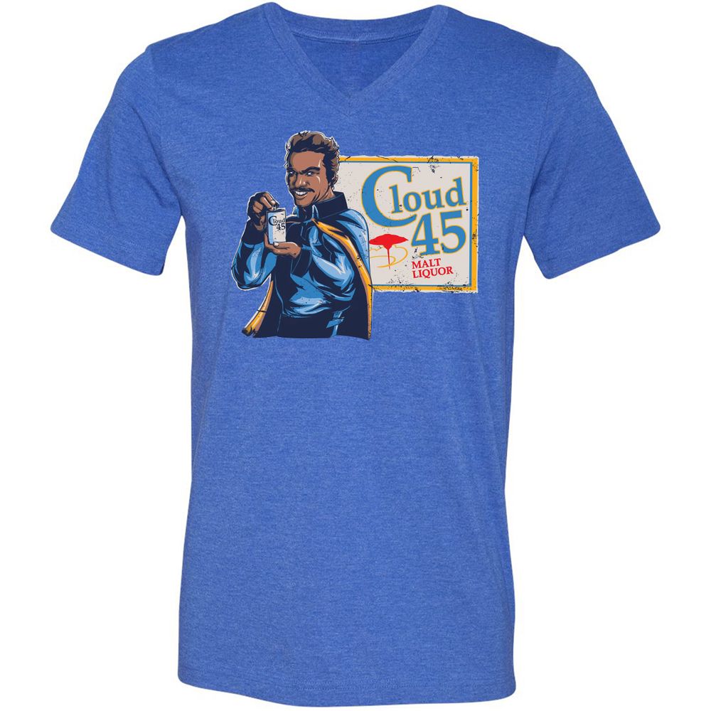 Unisex V-Neck T-Shirt - BLYJPUN9 - Heather True Royal - 14