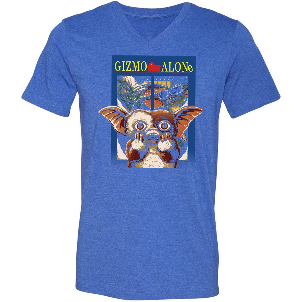 Unisex V-Neck T-Shirt - YUPVCW1G - Heather True Royal - 14