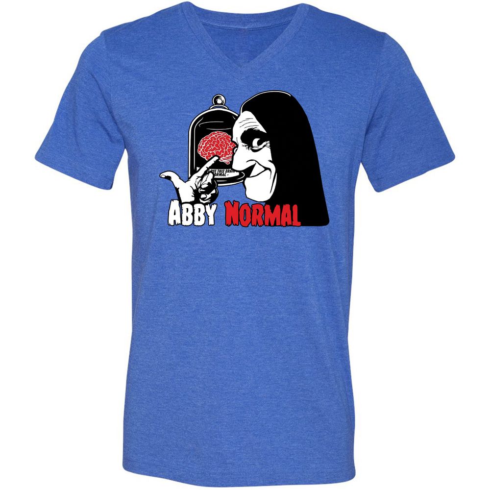 Unisex V-Neck T-Shirt - WKXHHZ8C - Heather True Royal - 14