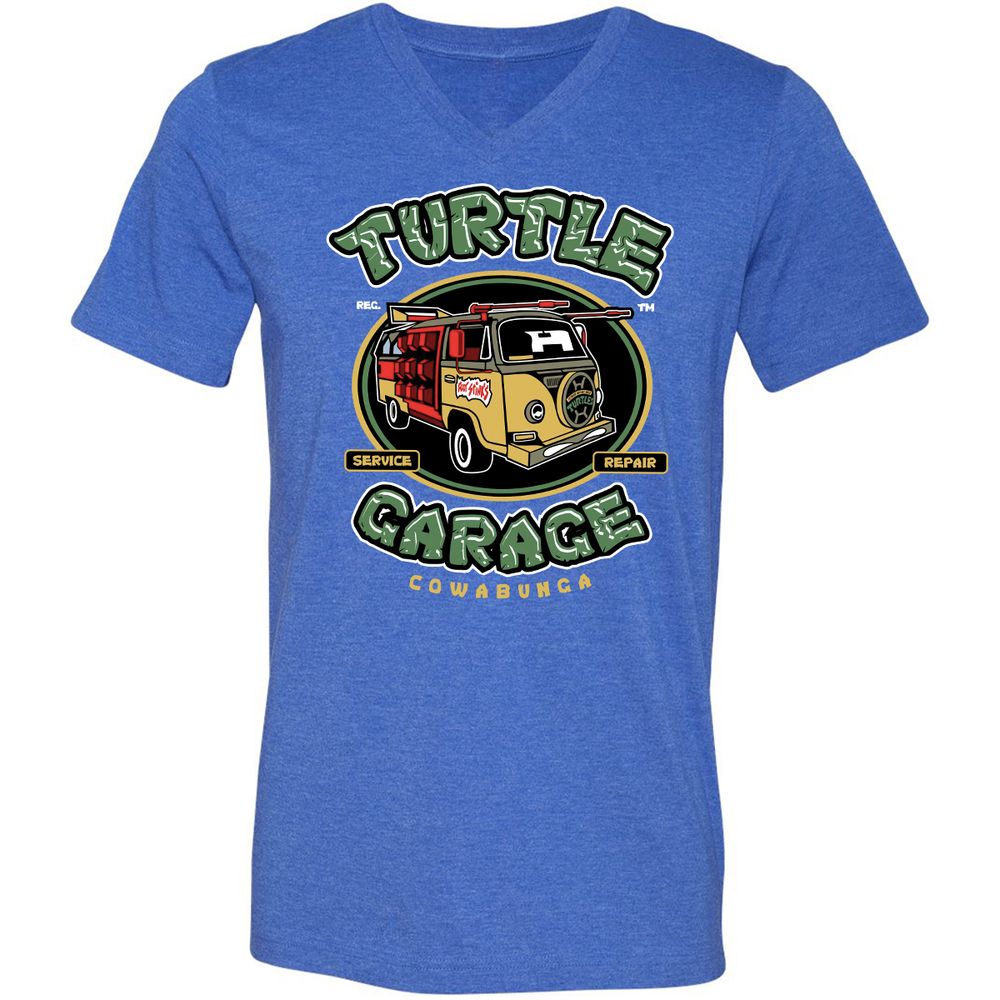 Unisex V-Neck T-Shirt - 29GU3KC3 - Heather True Royal - 14