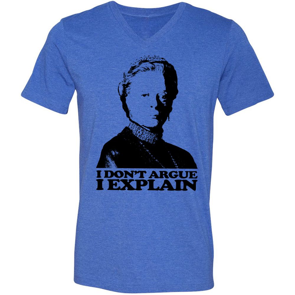 Unisex V-Neck T-Shirt - J3E991WP - Heather True Royal - 14