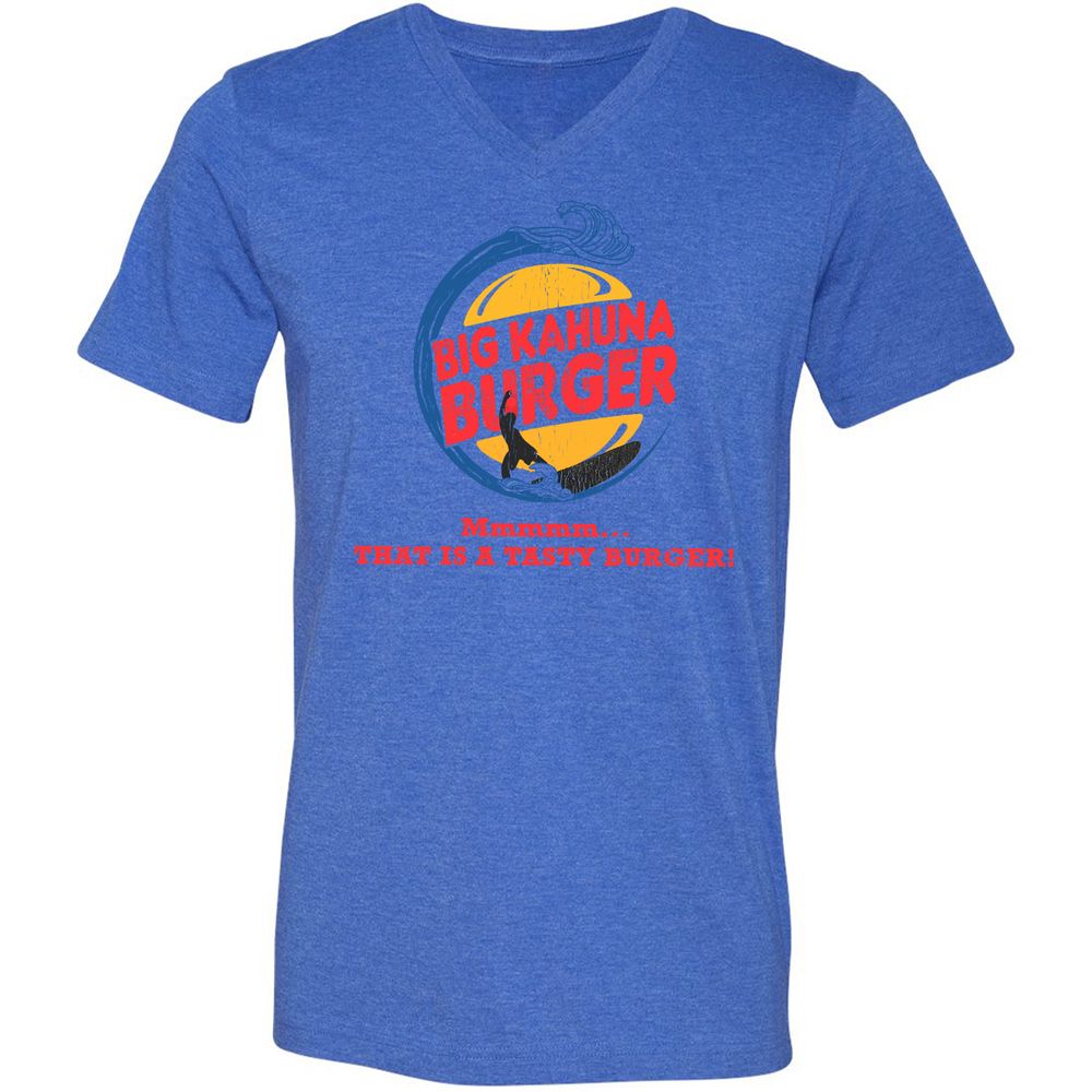 Unisex V-Neck T-Shirt - Z55L6WVY - Heather True Royal - 14