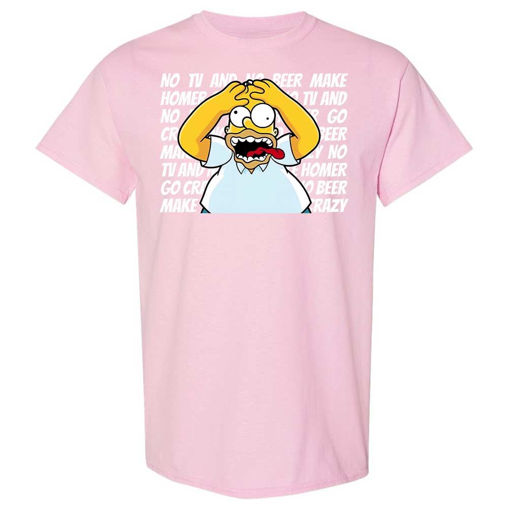 No TV and No Beer Make Homer Go Crazy - Light Pink - 14