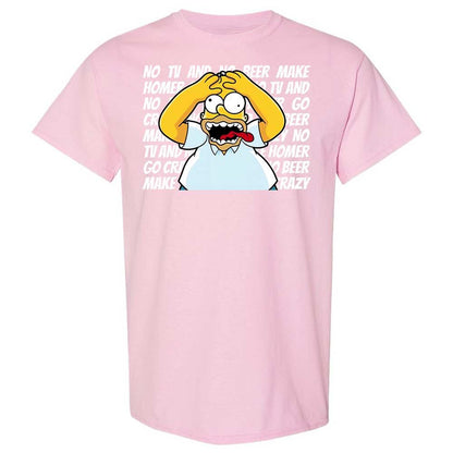 No TV and No Beer Make Homer Go Crazy - Light Pink - 14