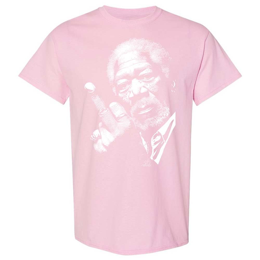 Morgan Freeman middle finger - Light Pink - 14