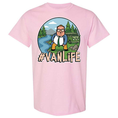 Vanlife living in a van down by the river - Light Pink - 14