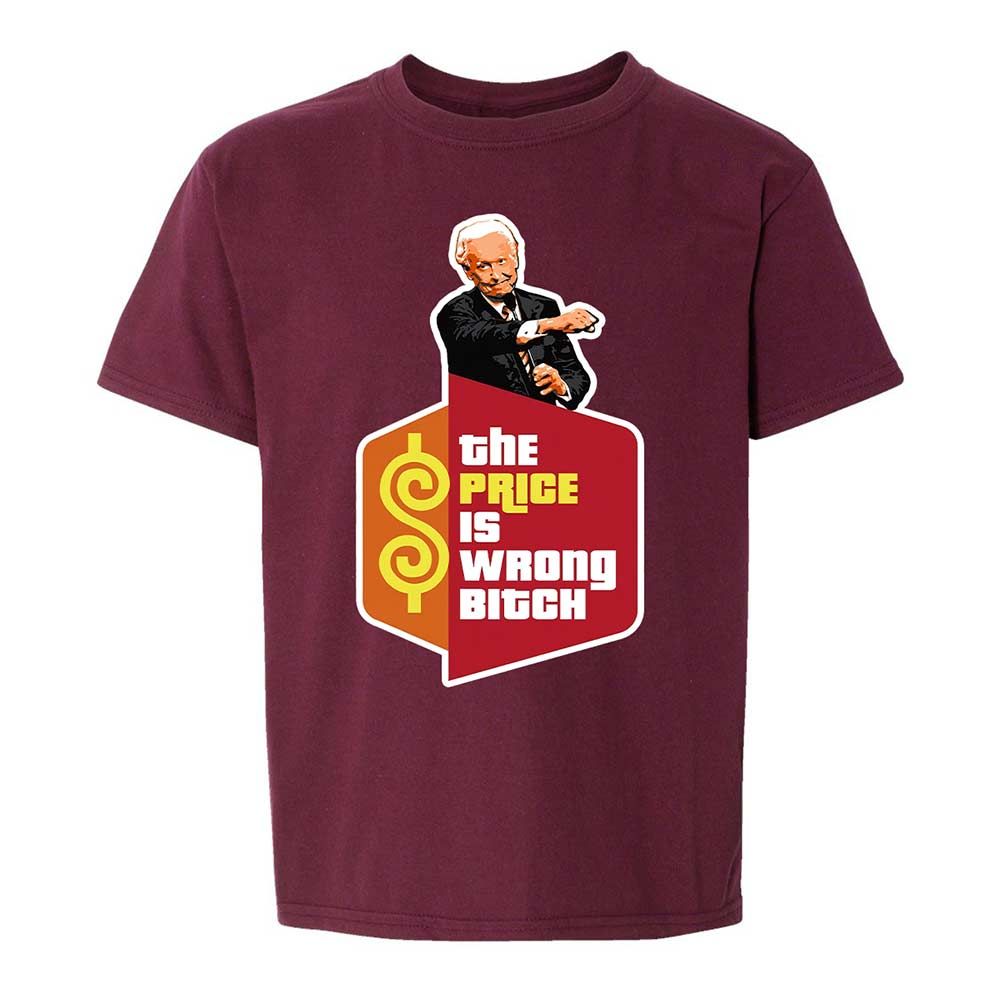 Kids T-Shirt - 8LYCVT46 - Maroon - 14