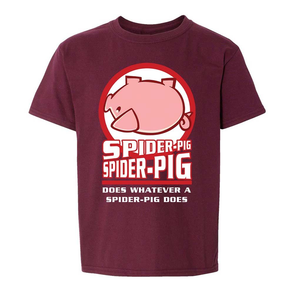 Spider-Pig, Spider-Pig - Maroon - 14