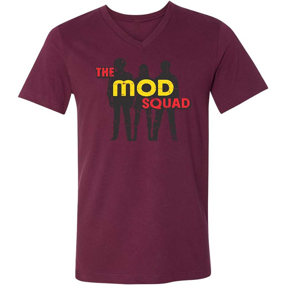 Unisex V-Neck T-Shirt - DDW5TQA7 - Maroon - 14