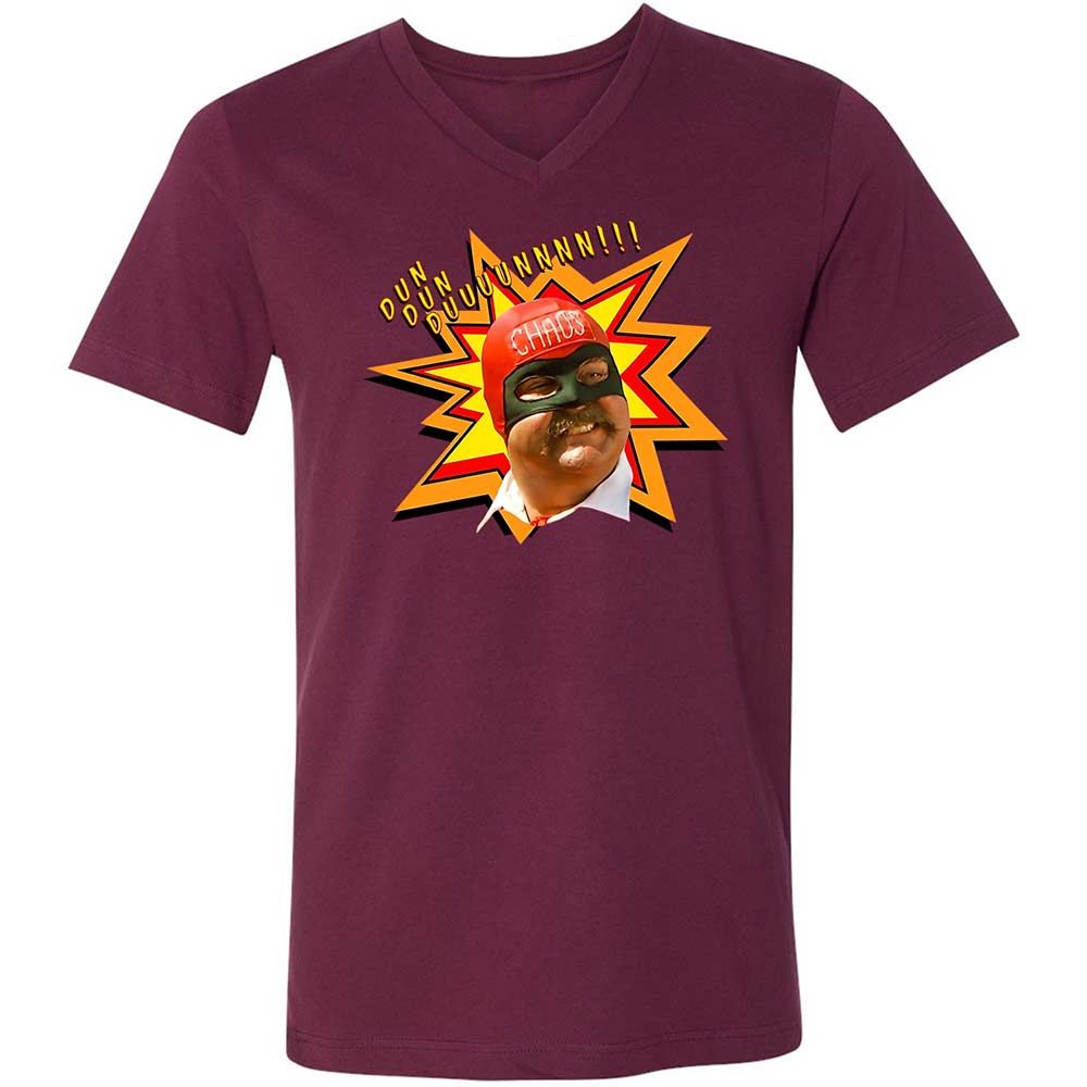Unisex V-Neck T-Shirt - FBKNZG2W - Maroon - 14