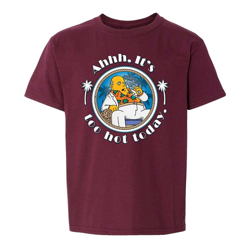 It's Too Hot Today - Maroon - 14
