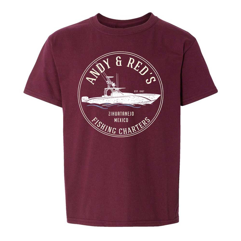 Kids T-Shirt - EK5QTKXC - Maroon - 14