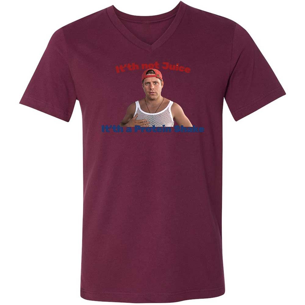 Unisex V-Neck T-Shirt - SH4TAFSV - Maroon - 14