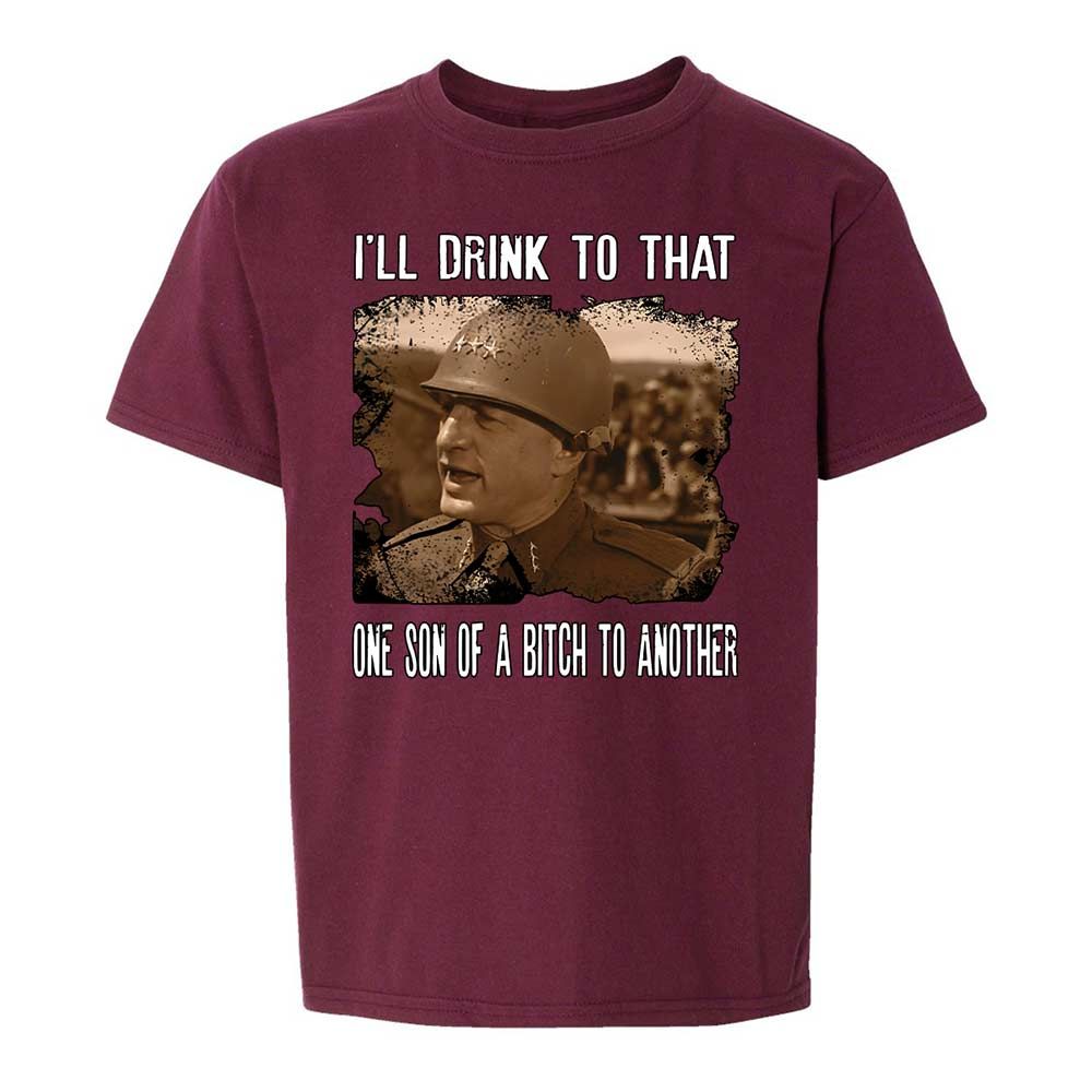 Kids T-Shirt - T3YAR51M - Maroon - 14