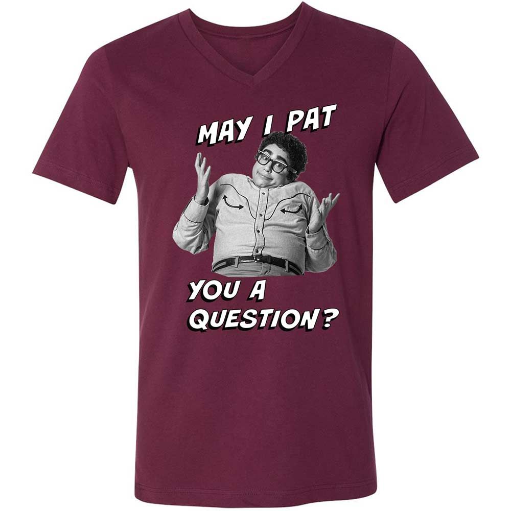 Unisex V-Neck T-Shirt - AEZYNX8L - Maroon - 14