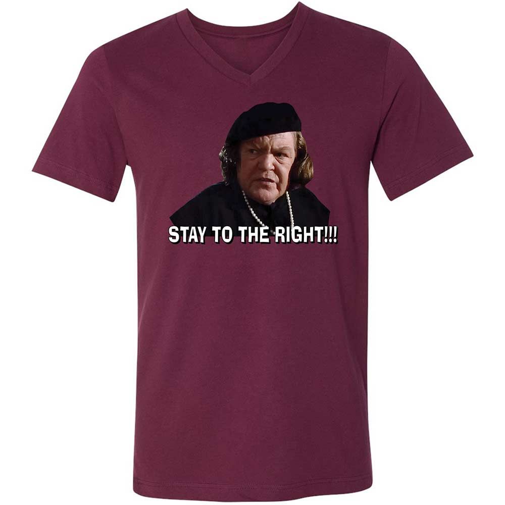 Unisex V-Neck T-Shirt - M581P77Q - Maroon - 14