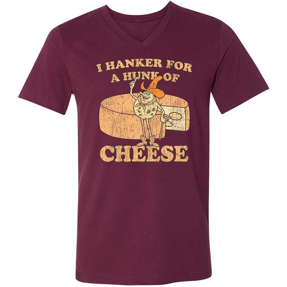 Hanker For A Hunk Of Cheese - Maroon - 14