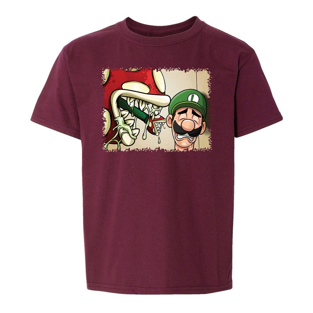Kids T-Shirt - D95CBR5T - Maroon - 14