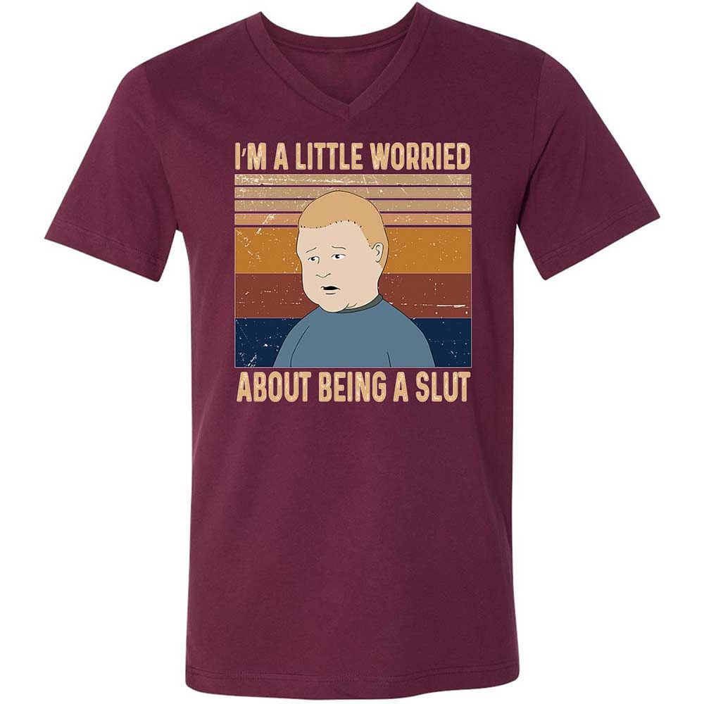I'm a Little Worried About Being a Slut - Maroon - 14