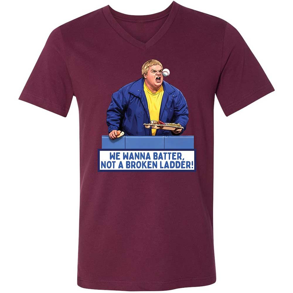 Unisex V-Neck T-Shirt - TU2NT2KB - Maroon - 14